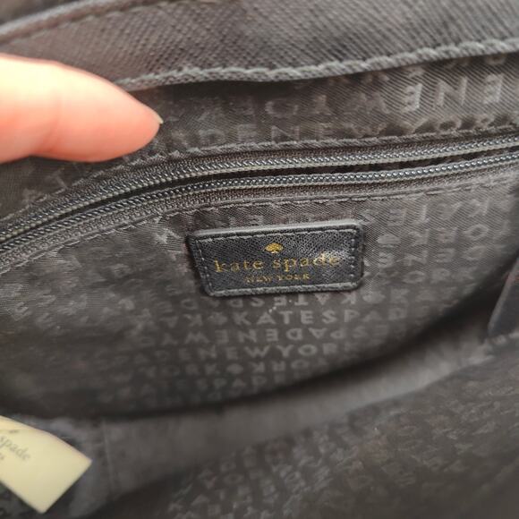 Kate Spade Warm and Fuzzy Large Monster Carsen Crossbody Bag Black Leather‎ - Picture 9 of 11